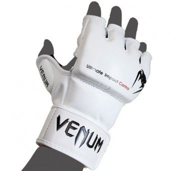 Рукавиці Venum Impact MMA Gloves Skintex Leather White купити